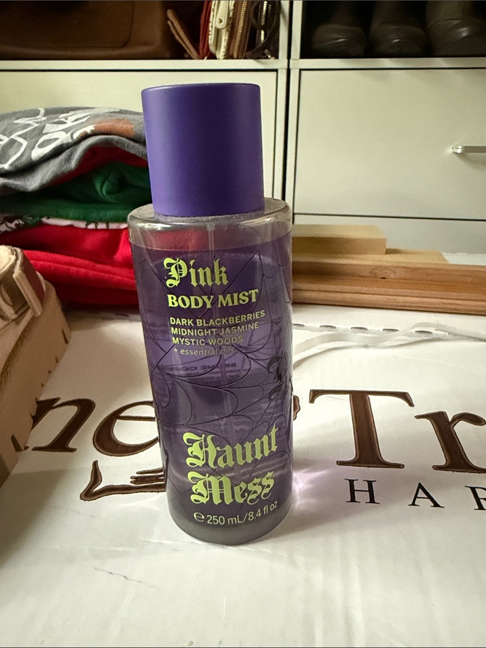 PINK Victoria's Secret Purple Haunt Mess Body Mist